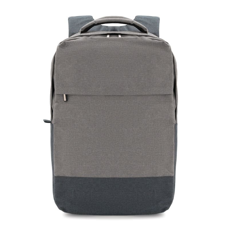 Mochila bicolor gris personalizable con logo