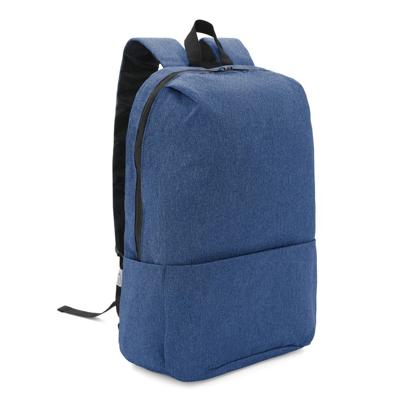 Mochila urbana azul personalizable con logo